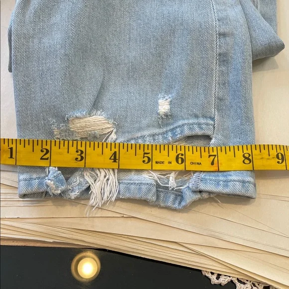 Mother The Insider Crop Step Chew Jeans Mentally Elsewhere Raw Hem Size 28 - Picture 9 of 10